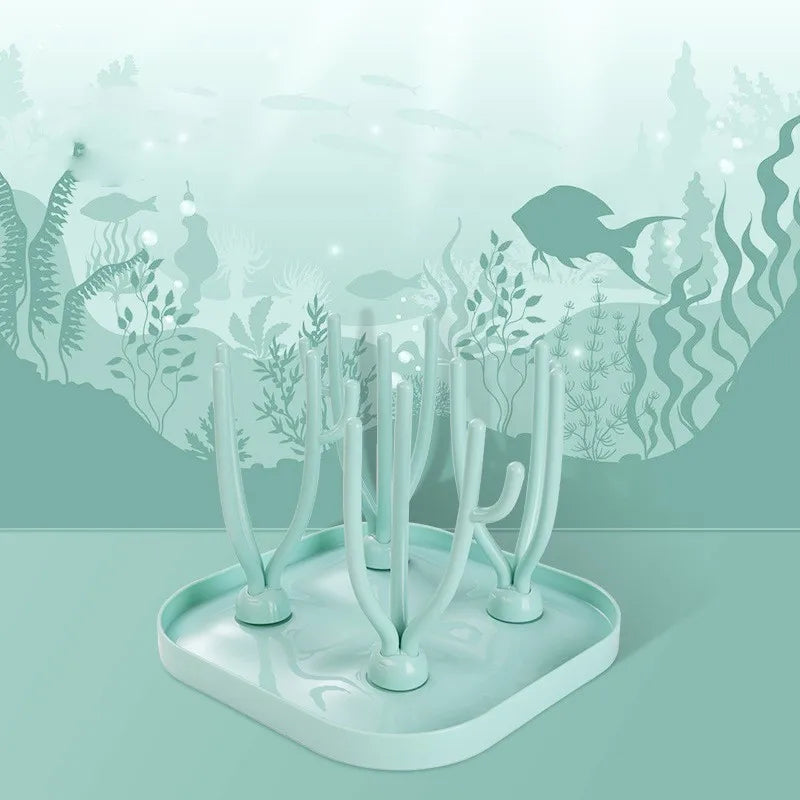 Baby Bottle Drying Rack Feeding Cup Holder Removable Tree Shape Rack Cleaning Pacifiers And Accessories Storage Drying Shelf
