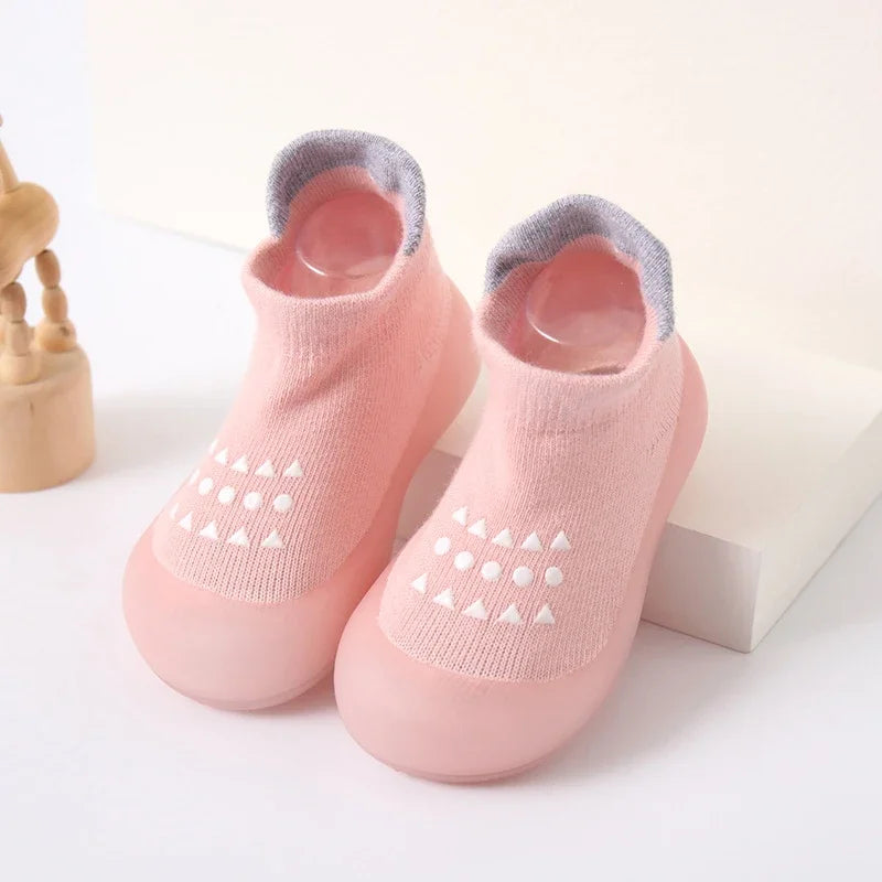 Baby Socks Shoes Infant Cute Cartoon Kids Boy Shoes Soft Rubber Sole Child Floor Sneaker BeBe Booties Toddler Girls First Walker