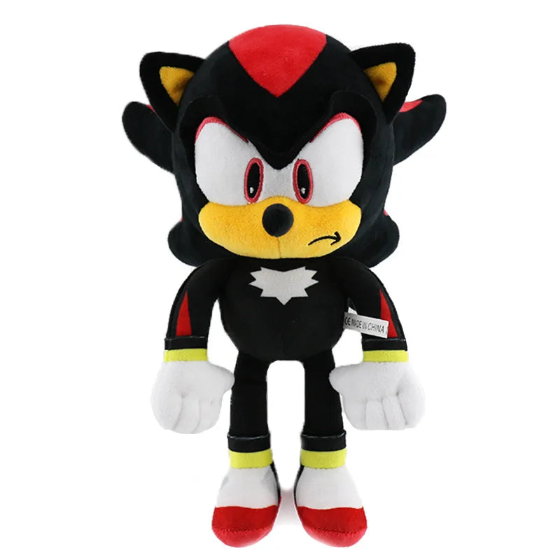 30CM Super Sonic Plush Toy The Hedgehog Amy Rose Knuckles Tails Cute Cartoon Soft Stuffed Doll Birthday Gift For Children