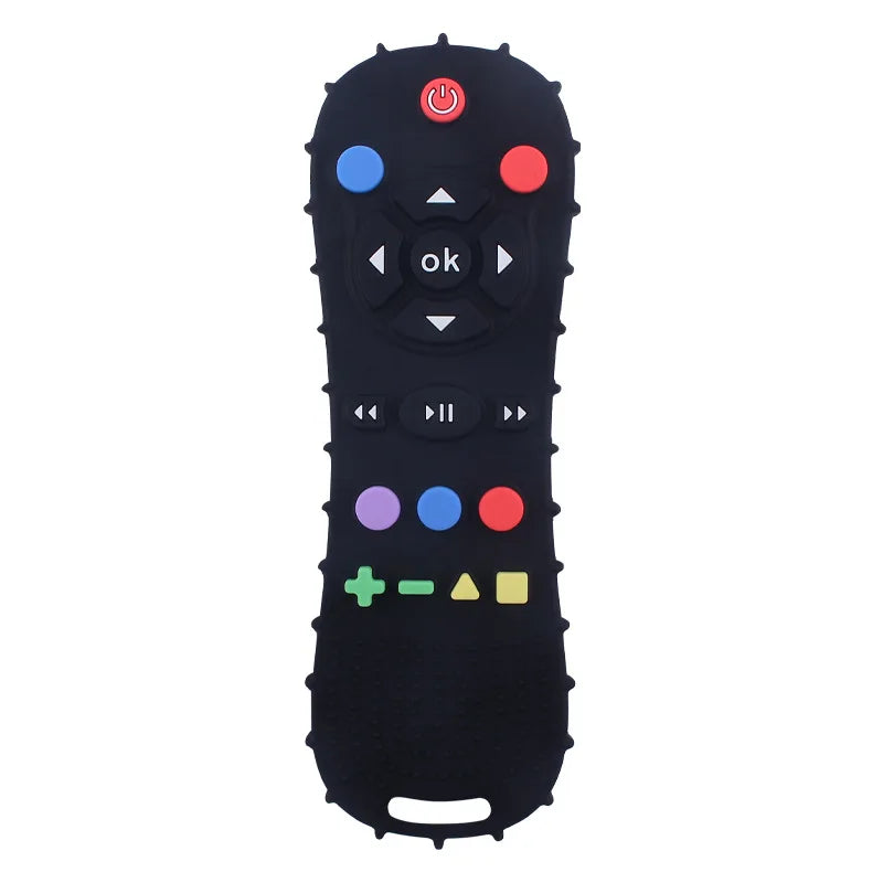 1Pc Grade Silicone Baby Teether Soothing Teether Early Educational Sensory Toys for Infant Teether Remote Control Shape