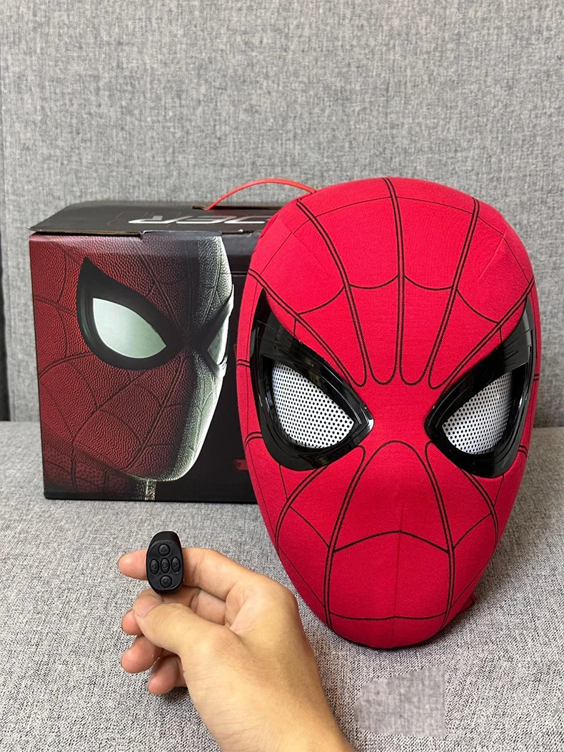 New Spider-man:no Way Home Spider Man Mask Luxury Helmet Rechargeable Remote Eyes Movable Mask Cosplay Decoration Gift Toys