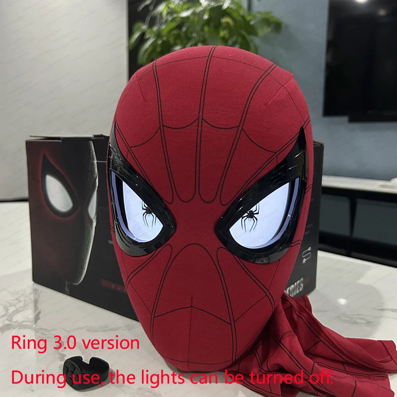 New Spider-man:no Way Home Spider Man Mask Luxury Helmet Rechargeable Remote Eyes Movable Mask Cosplay Decoration Gift Toys