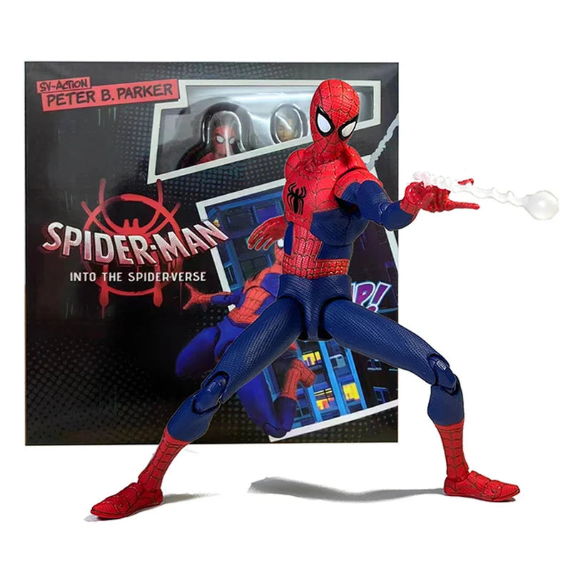 In Stock Marvel Legends Sentinel Spiderman Action Figure Spider-verse Miles Sv Shf Morales Peni Parker Anime Figures Statue Toys