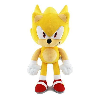 30CM Super Sonic Plush Toy  The Hedgehog Amy Rose Knuckles Tails Cute Cartoon Soft Stuffed Doll Birthday Gift For Children