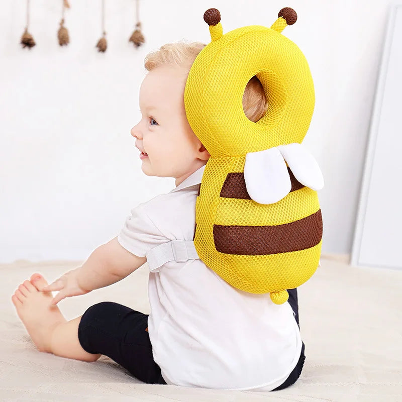 Head Back Protector Baby Protect Pillow Learn Walk Head Protector  Cushion Anti Fall Backward Cap Carry Cartoon Kids Safe Bibi