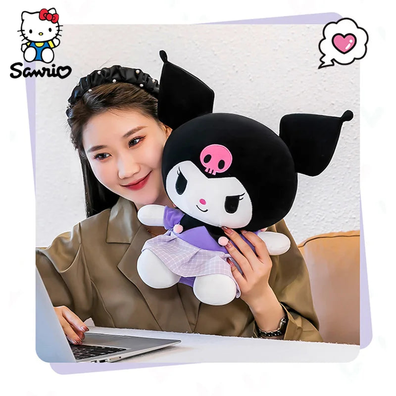 40CM Sanrio Plushies Dolls Cartoon Kuromi Stuffed Plush Doll My Melody Plush Toys Pillow Room Decoration Children Birthday Gifts