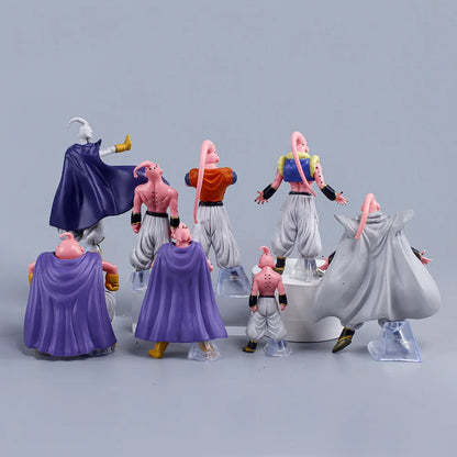 Hot 8pcs/Set  Dragon Ball Z Anime Figure Majin Buu  Fat Buu PVC Action Figures Collection Model Toys For Children Adult Gifts